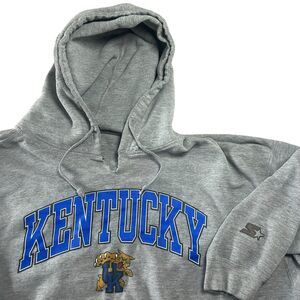 Vintage Kentucky Wildcats Starter Hoodie Men’s 3XL Retro Banned Logo 90s Gray